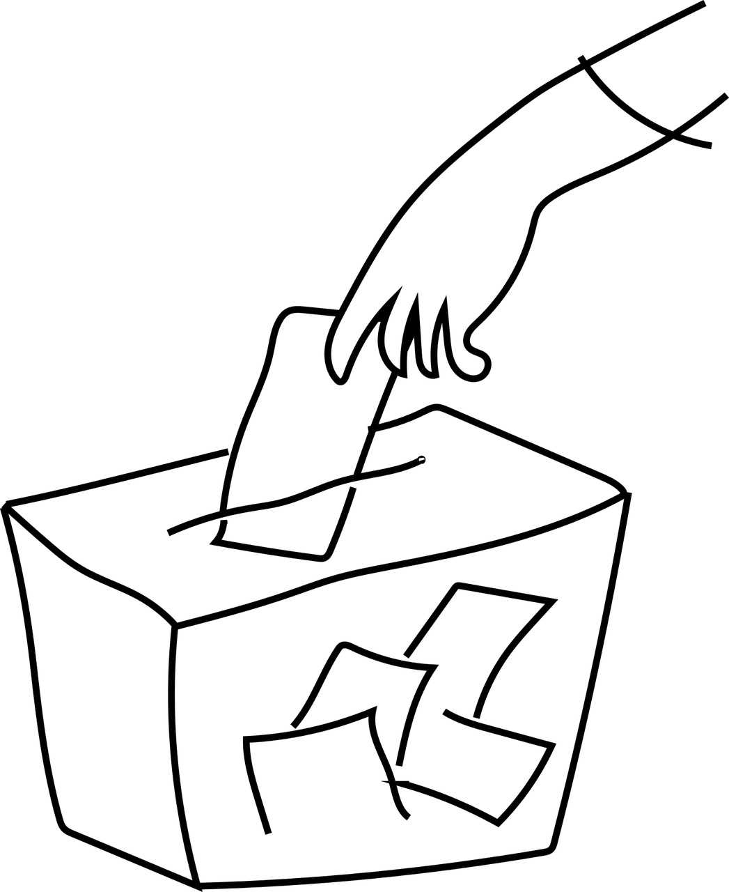تصویر گرافیکی صندوق رأی