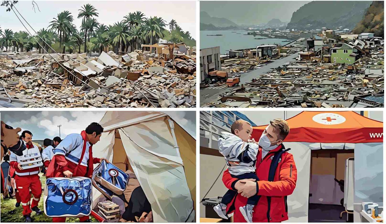 ویرانی و کمک انسانی